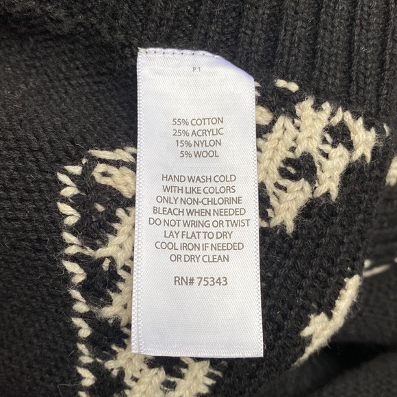 Cynthia Rowley Aztec Poncho Sweater - Picture 5 of 5